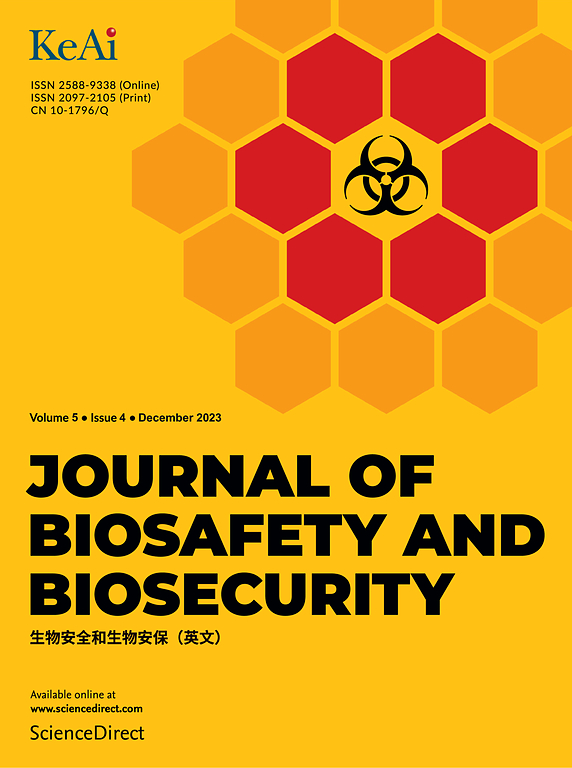 Go to journal home page - Journal of Biosafety and Biosecurity